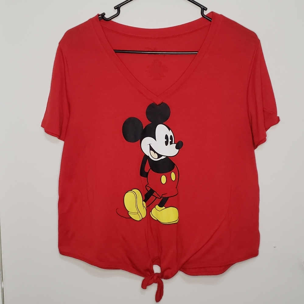Red mickey mouse shirt